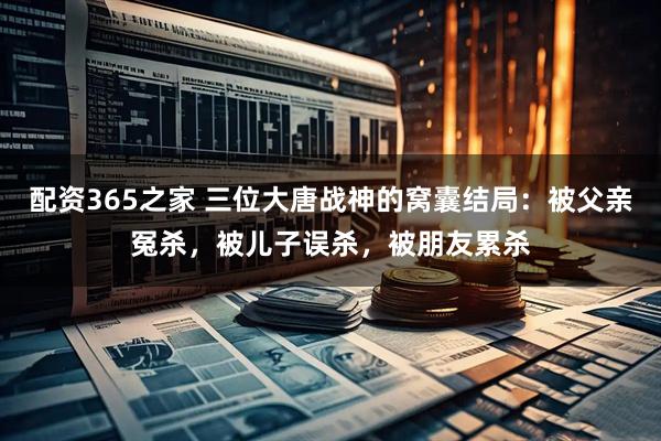 配资365之家 三位大唐战神的窝囊结局：被父亲冤杀，被儿子误杀，被朋友累杀